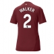 Manchester City Kyle Walker #2 Replike Rezervni Dres za Ženska 2024-25 Kratak Rukav